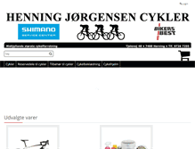 Tablet Screenshot of joergensencykler.dk